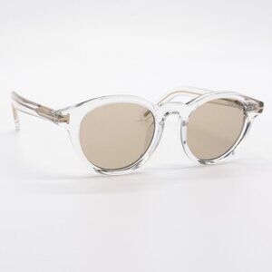 NEW TOM FORD SUNGLASSES TF1123-D 26E TRANSPARENT/BEIGE WOMEN FT1123-D 26E